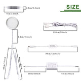 Darrahopens Home & Garden > Lighting > Wall Lights Linkable Under Cabinet LED Lighting 12V Slim Aluminum Dimmable Puck Lights Direct Wired with RF Remote Control for Kitchen Lighting(8pack Daylight White)