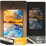 Darrahopens Home & Garden > Lighting > Wall Lights Picture Frame Light with Remote, Wireless 16 Inch Black Art Light, Battery Operated Picture Light with 3 CCT, Dimmable and Timer Wall Picture Lights for Painting, Wall, Gallery, Artwork, Frame