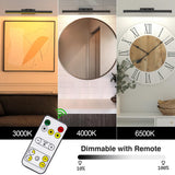 Darrahopens Home & Garden > Lighting > Wall Lights Picture Light Battery Operated, 16in Wireless Art Light for Paintings Color Temperature Adjustable Dimmable Battery Picture Light with Remote Control for Gallery Dartboard Art Bedroom Bathroom
