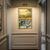 Darrahopens Home & Garden > Lighting > Wall Lights Picture Lights for Wall, Battery Operated Picture Light 16in Gallery Light for Paintings CCT Dimmable Gold