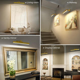 Darrahopens Home & Garden > Lighting > Wall Lights Picture Lights for Wall, Battery Operated Picture Light 16in Gallery Light for Paintings CCT Dimmable Gold