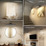 Darrahopens Home & Garden > Lighting > Wall Lights Picture Lights for Wall, Battery Operated Picture Light 16in Gallery Light for Paintings CCT Dimmable Recharging Battery Wall Light with Remote Control for Living Room Dartboard Art Black