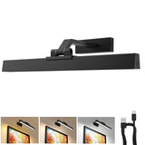 Darrahopens Home & Garden > Lighting > Wall Lights Picture Lights for Wall, Battery Operated Picture Light 16in Gallery Light for Paintings CCT Dimmable Recharging Battery Wall Light with Remote Control for Living Room Dartboard Art Black