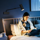 Darrahopens Home & Garden > Lighting > Wall Lights Rechargeable Picture Light with Remote Control, Adjustable Wall Sconce, 4000mAh Battery, Dimmable LED Art Light for Gallery, Bedroom & Bathroom