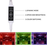 Darrahopens Home & Garden > Lighting > Wall Lights RGB Single LED Kitchen Under Cabinet Puck Light,Color Changing LED Under Cabinet Lights Kit,Aluminum Slim Multi Color Wired Display Cupboard Light for Kitchen 2 PCS