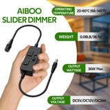 Darrahopens Home & Garden > Lighting > Wall Lights Single Color Slider Dimmer with Timer - PWM 1pc DC 5V/12V/24V LED Controller, 36W Max, Slide Brightness Control & Auto-Off for LED Strip Lights, Closet, Counter, Aquarium Lighting (Black)