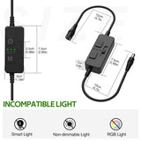 Darrahopens Home & Garden > Lighting > Wall Lights Single Color Slider Dimmer with Timer - PWM 1pc DC 5V/12V/24V LED Controller, 36W Max, Slide Brightness Control & Auto-Off for LED Strip Lights, Closet, Counter, Aquarium Lighting (Black)