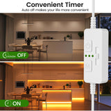Darrahopens Home & Garden > Lighting > Wall Lights Single Color Slider Dimmer with Timer - PWM 1pc DC 5V/12V/24V LED Controller, 36W Max, Slide Brightness Control & Auto-Off for LED Strip Lights, Closet, Counter, Aquarium Lighting (White)