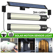 Darrahopens Home & Garden > Lighting > Wall Lights Solar Powered LED Motion Sensor Wall Light, Black, 2000LM, IP65, 3 Modes In Australia - Darrahopens
