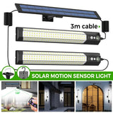 Darrahopens Home & Garden > Lighting > Wall Lights Solar Powered LED Motion Sensor Wall Light, Black, 2000LM, IP65, 3 Modes In Australia - Darrahopens