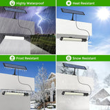 Darrahopens Home & Garden > Lighting > Wall Lights Solar Powered LED Motion Sensor Wall Light, Black, 2000LM, IP65, 3 Modes In Australia - Darrahopens