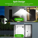 Darrahopens Home & Garden > Lighting > Wall Lights Solar Powered LED Motion Sensor Wall Light, Black, 2000LM, IP65, 3 Modes In Australia - Darrahopens