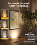 Darrahopens Home & Garden > Lighting > Wall Lights Spotlights Indoor, No-Glare Rechargeable Floor Can Light for Plants with Remote, Wireless Art Accent Spot Lights Uplight for Painting, Picture, Dartboard, Home, Corner Sofa Display