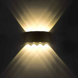 Wall Lamp, LED 8W IP65 Waterproof Aluminum Up Down Light, Warm White