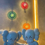 Wall Lamp, UFO Space Age Bauhaus Style, Orange, D24 x E17 cm