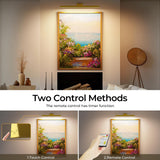 Darrahopens Home & Garden > Lighting > Wall Lights Wall Picture Light, 24in Battery-Powered Gallery Light for Artwork, CCT Dimmable Rechargeable Battery Wall Lamp with Remote Control for Living Room, Gallery, and Dartboard (Gold)