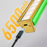 Darrahopens Home & Garden > Lighting > Wall Lights Wall Picture Light, 24in Battery-Powered Gallery Light for Artwork, CCT Dimmable Rechargeable Battery Wall Lamp with Remote Control for Living Room, Gallery, and Dartboard (Gold)
