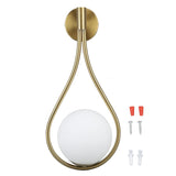 Darrahopens Home & Garden > Lighting > Wall Lights Water Drop Wall Light LED Globe Wall Sconce Golden Indoor Decor Lamp for Living Room Bedroom Aisle Stairs In Australia - Darrahopens