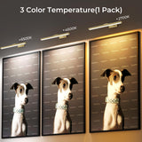 Darrahopens Home & Garden > Lighting > Wall Lights Wireless Picture Lights for Wall, Battery Operated Wall Light for Painting Rechargeable CCT Rotatable Art Gallery Light with Remote Dimmable Timer for Artwork Frame Display Dartboard (Gold, 24inch)