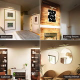 Darrahopens Home & Garden > Lighting > Wall Lights Wireless Picture Lights for Wall, Battery Operated Wall Light for Painting Rechargeable CCT Rotatable Art Gallery Light with Remote Dimmable Timer for Artwork Frame Display Dartboard (Gold, 16inch)