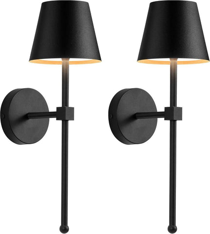 Darrahopens Home & Garden > Lighting > Wall Lights Wireless Wall Lamps 2-pack, LED Lamps with Rechargeable Battery, Stepless Dimmable with Remote Control
