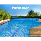 Darrahopens Home & Garden > Pool & Accessories Aquabuddy Solar Swimming Pool Cover Roller 400 Micron Blanket Adjustable 6.5x3M