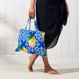 Darrahopens Home & Garden > Pool & Accessories > Beach Towels 2-in-1 Microfiber Sun Lounger Towel & Portable Tote Bag - Sand-Free & Quick Dry Beach Chair Cover with Side Pockets (ST001 / 75x211cm)