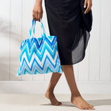 Darrahopens Home & Garden > Pool & Accessories > Beach Towels 2-in-1 Microfiber Sun Lounger Towel & Portable Tote Bag - Sand-Free & Quick Dry Beach Chair Cover with Side Pockets (ST003 / 75x211cm)