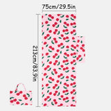 Darrahopens Home & Garden > Pool & Accessories > Beach Towels 2-in-1 Microfiber Sun Lounger Towel & Portable Tote Bag - Sand-Free & Quick Dry Beach Chair Cover with Side Pockets (ST004 / 75x211cm)