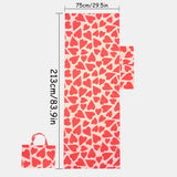 Darrahopens Home & Garden > Pool & Accessories > Beach Towels 2-in-1 Microfiber Sun Lounger Towel & Portable Tote Bag - Sand-Free & Quick Dry Beach Chair Cover with Side Pockets (ST005 / 75x211cm)