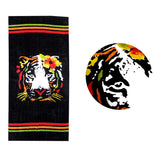 Darrahopens Home & Garden > Pool & Accessories > Beach Towels Flor de la Mar Black Cotton Beach Towel