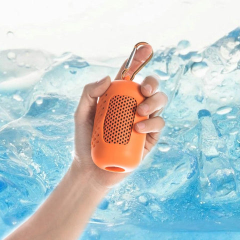 Darrahopens Home & Garden > Pool & Accessories > Beach Towels Instant Cooling Towel – Quick-Dry Sport Towel with EVA Storage Case & Carabiner Clip, Ideal for Gym, Outdoor, Travel Swimming(Orange)
