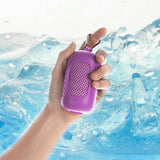 Darrahopens Home & Garden > Pool & Accessories > Beach Towels Instant Cooling Towel – Quick-Dry Sport Towel with EVA Storage Case & Carabiner Clip, Ideal for Gym, Outdoor, Travel Swimming(Purple)