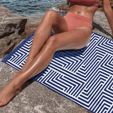 Darrahopens Home & Garden > Pool & Accessories > Beach Towels Rectangular Quick Dry Beach Towel with Tassel