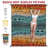 Darrahopens Home & Garden > Pool & Accessories > Beach Towels Style STD-001-12 Colorful Quick Dry Beach Mat Sand Proof Waterproof Outdoor Picnic Blanket - Compact & Lightweight