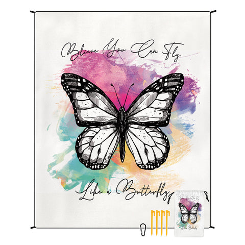 Darrahopens Home & Garden > Pool & Accessories > Beach Towels Style STD-001-27 Colorful Quick Dry Beach Mat Sand Proof Waterproof Outdoor Picnic Blanket - Compact & Lightweight