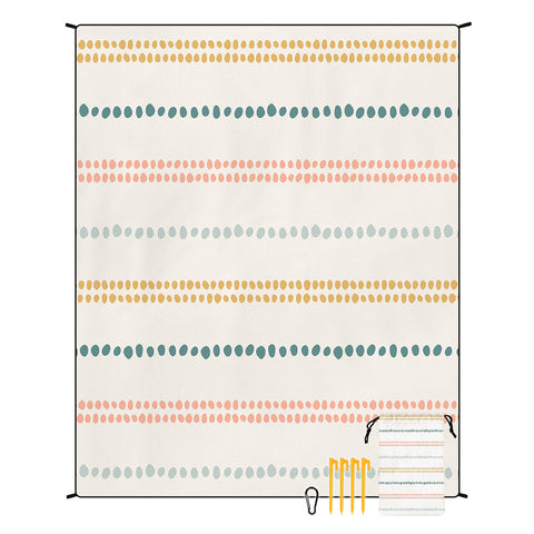 Darrahopens Home & Garden > Pool & Accessories > Beach Towels Style STD-001-32 Colorful Quick Dry Beach Mat Sand Proof Waterproof Outdoor Picnic Blanket - Compact & Lightweight