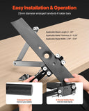 Darrahopens Home & Garden > Pool & Accessories > Beach Towels VEVOR Lawn Mower Blade Sharpener and Balancer, 15° - 45° Adjustable Lawnmower Blade Sharpening Tool with 4 Adapter Pins, Ball Bearings & 25mm Enlarged Handle, Compatible with Most Angle Grinders
