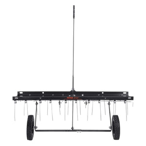 Darrahopens Home & Garden > Pool & Accessories > Beach Towels VEVOR Tow Behind Dethatcher, 1015mm Tow Dethatcher with 20 Spring Steel Tines, Lawn Dethatcher Rake for ATV or Mower, Tow Behind Lawn Rake with Lift Handle for Garden Farm Grass