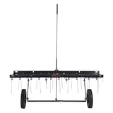 Darrahopens Home & Garden > Pool & Accessories > Beach Towels VEVOR Tow Behind Dethatcher, 1015mm Tow Dethatcher with 20 Spring Steel Tines, Lawn Dethatcher Rake for ATV or Mower, Tow Behind Lawn Rake with Lift Handle for Garden Farm Grass