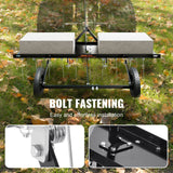 Darrahopens Home & Garden > Pool & Accessories > Beach Towels VEVOR Tow Behind Dethatcher, 1015mm Tow Dethatcher with 20 Spring Steel Tines, Lawn Dethatcher Rake for ATV or Mower, Tow Behind Lawn Rake with Lift Handle for Garden Farm Grass