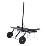 Darrahopens Home & Garden > Pool & Accessories > Beach Towels VEVOR Tow Behind Dethatcher, 1015mm Tow Dethatcher with 20 Spring Steel Tines, Lawn Dethatcher Rake for ATV or Mower, Tow Behind Lawn Rake with Lift Handle for Garden Farm Grass