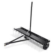 Darrahopens Home & Garden > Pool & Accessories > Beach Towels VEVOR Tow Behind Dethatcher, 1015mm Tow Dethatcher with 20 Spring Steel Tines, Lawn Dethatcher Rake for ATV or Mower, Tow Behind Lawn Rake with Lift Handle for Garden Farm Grass