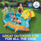 Darrahopens Home & Garden > Pool & Accessories Bestway 2.8m x 87cm Inflatable Sea Life Water Fun Park Pool With Slide 273L