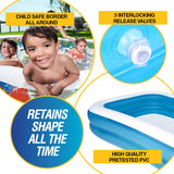 Darrahopens Home & Garden > Pool & Accessories Bestway Swimming Pool Above Ground Inflatable Family Fun 305cm x 183cm x 51cm