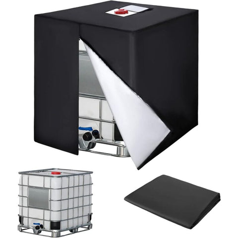 Darrahopens Home & Garden > Pool & Accessories > Pool Covers & Accessories 1000L Ibc Tank Cover, 420D Water Tank Cover, Anti-Uv Tank Protection Cover, Ibc Tank Protective Cover With Zipper, 120