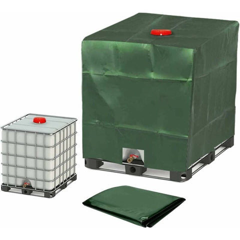 Darrahopens Home & Garden > Pool & Accessories > Pool Covers & Accessories 1000L Ibc Tank Cover, Water Tank Cover, Tank Protective Cover, Dustproof Tank Cover, Green 120 X 100 X 116 Cm