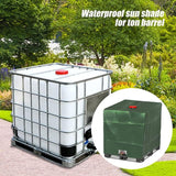 Darrahopens Home & Garden > Pool & Accessories > Pool Covers & Accessories 1000L Ibc Tank Cover, Water Tank Cover, Tank Protective Cover, Dustproof Tank Cover, Green 120 X 100 X 116 Cm