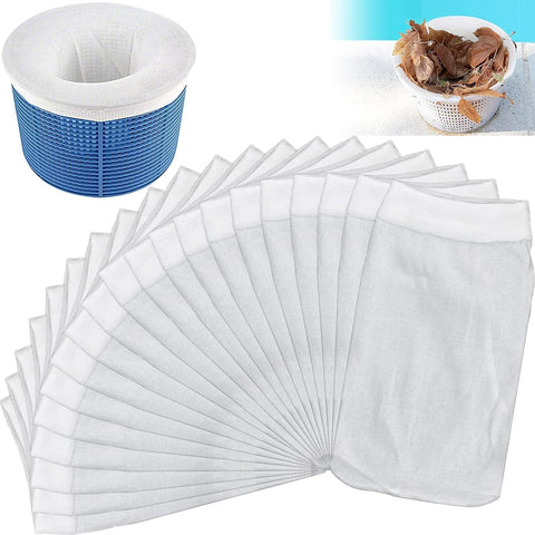 Darrahopens Home & Garden > Pool & Accessories > Pool Covers & Accessories 20pcs Pool Skimmer Socks, Pool Filter Socks for Above Ground Pool Skimmer to Catch Leaves, Protect the Pool and Clean It