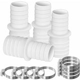 Darrahopens Home & Garden > Pool & Accessories > Pool Covers & Accessories 4 X Hose Connectors, Swimming Pool Hose Adapter Set With 8 Hose Adapter Clamps (32Mm To 38Mm Diameter)